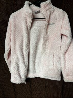 Columbia Kids Light Pink Plush Full-Zip Fleece Jacket